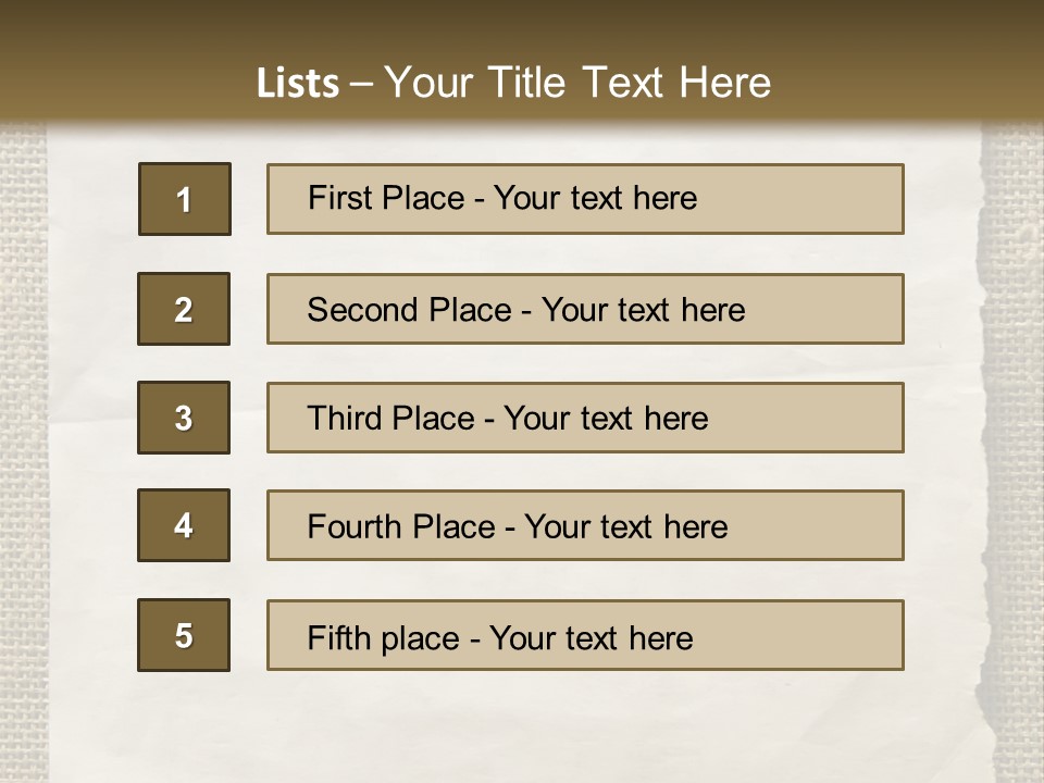 Pin Paper On A Wall. Notice. PowerPoint Template