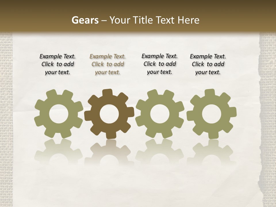 Pin Paper On A Wall. Notice. PowerPoint Template