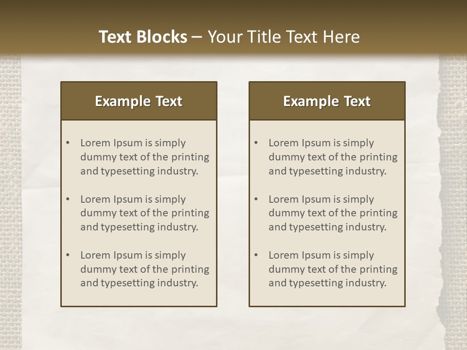 Pin Paper On A Wall. Notice. PowerPoint Template
