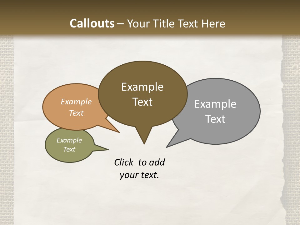 Pin Paper On A Wall. Notice. PowerPoint Template