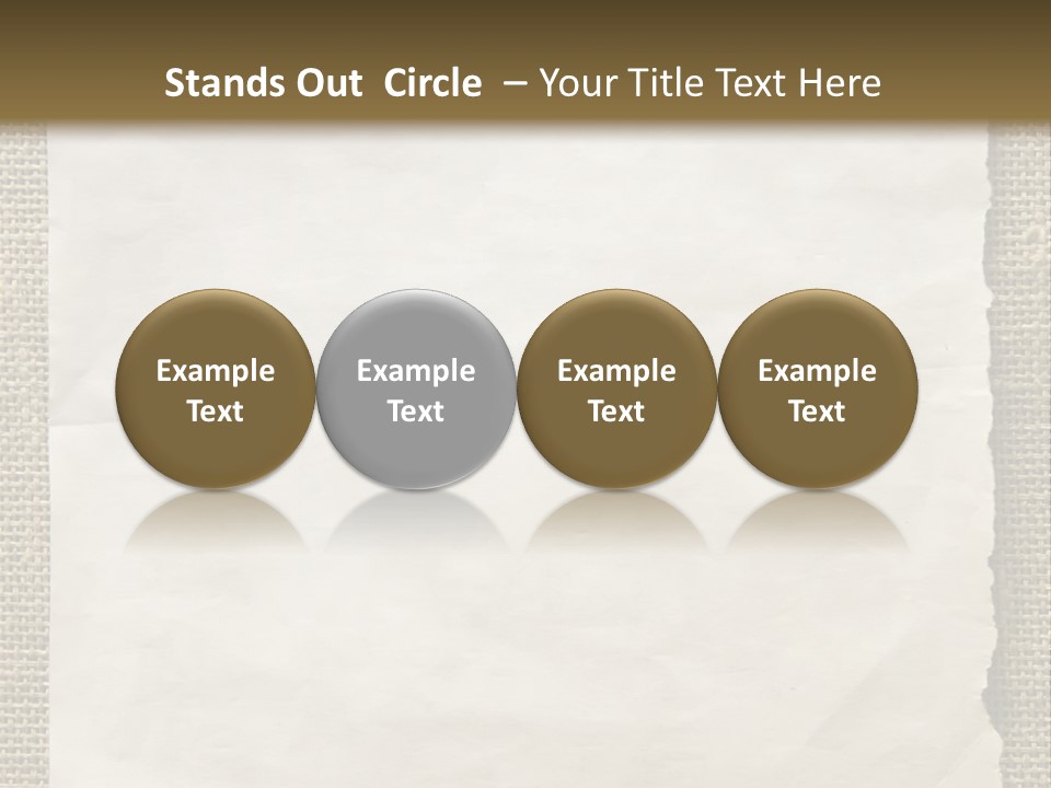 Pin Paper On A Wall. Notice. PowerPoint Template