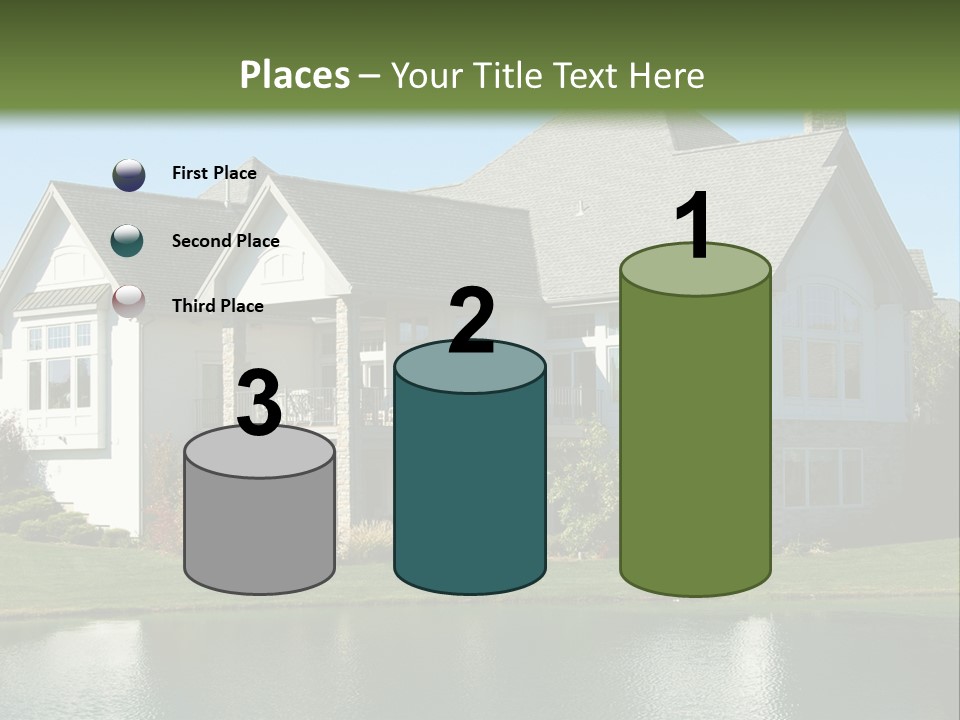 Luxury House On A Lake PowerPoint Template