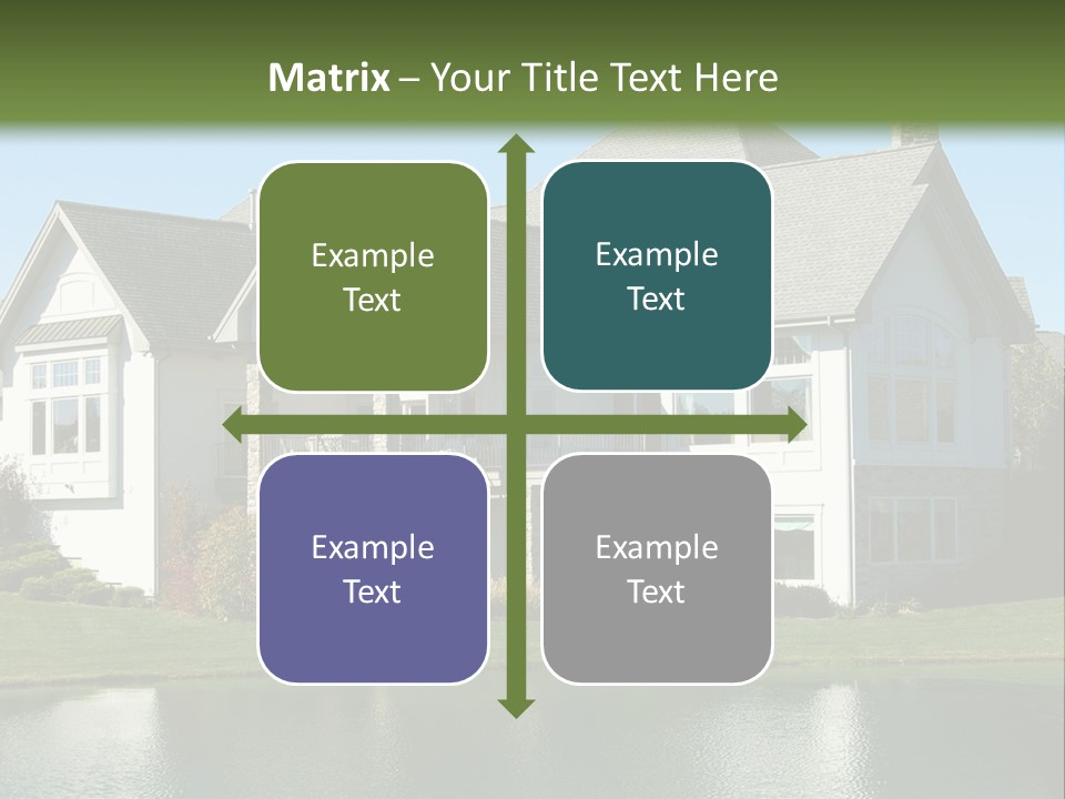 Luxury House On A Lake PowerPoint Template