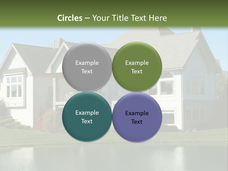 Luxury House On A Lake PowerPoint Template