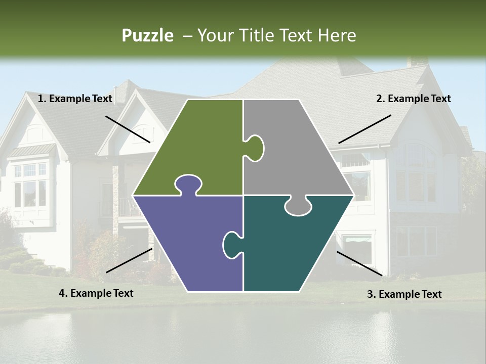 Luxury House On A Lake PowerPoint Template