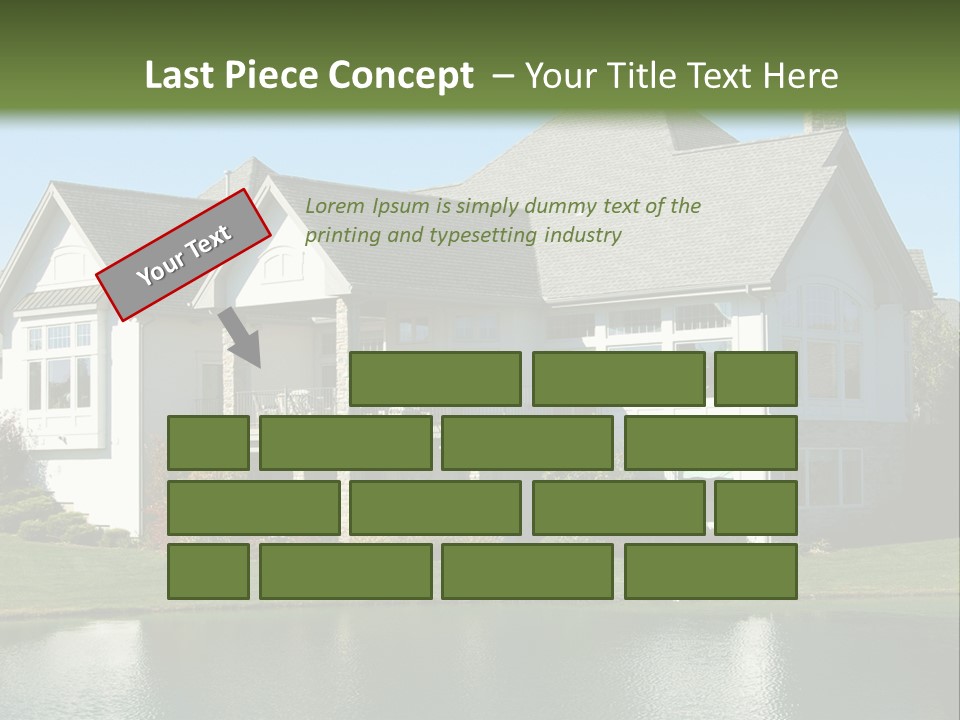 Luxury House On A Lake PowerPoint Template