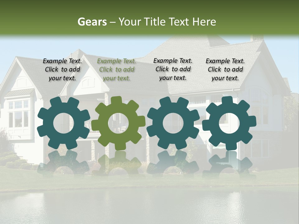 Luxury House On A Lake PowerPoint Template