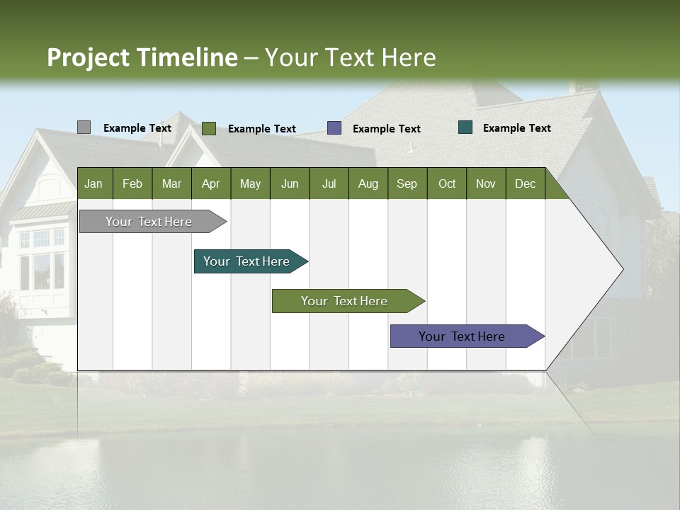 Luxury House On A Lake PowerPoint Template