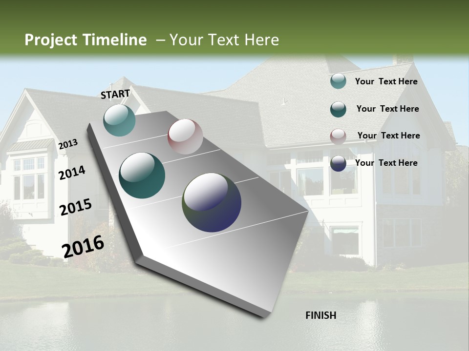 Luxury House On A Lake PowerPoint Template