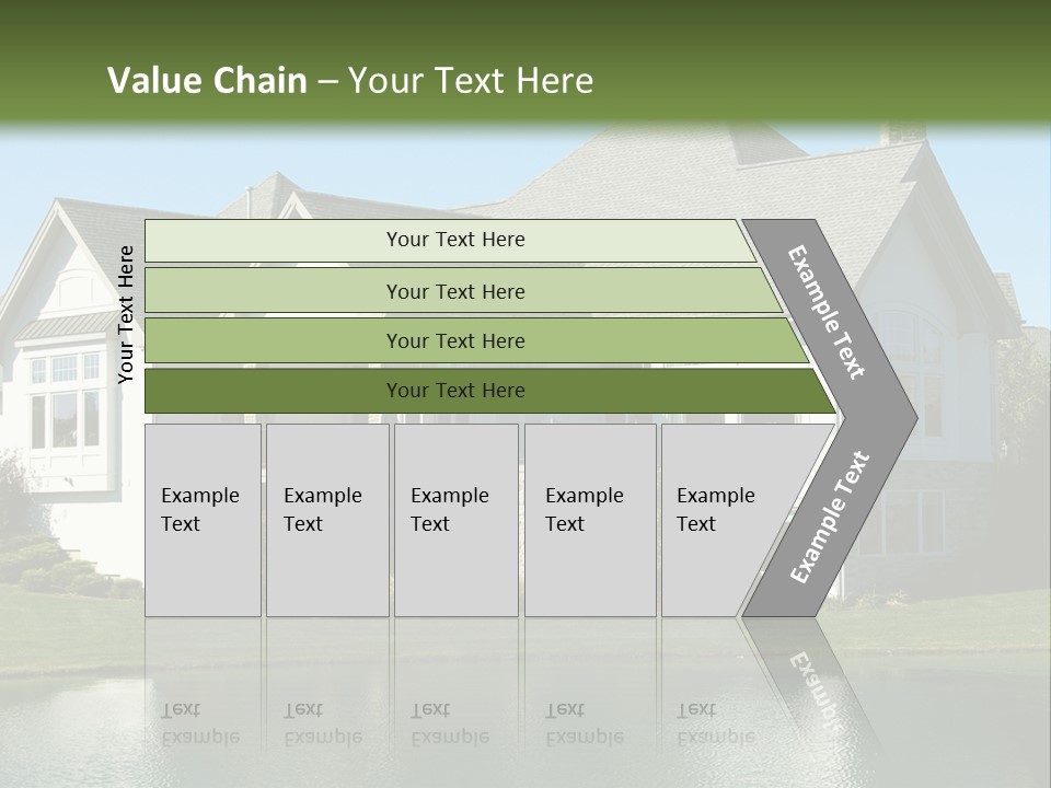 Luxury House On A Lake PowerPoint Template