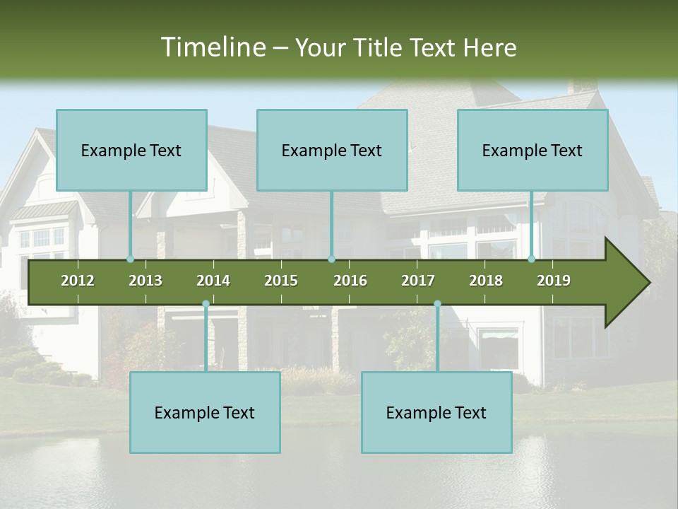 Luxury House On A Lake PowerPoint Template