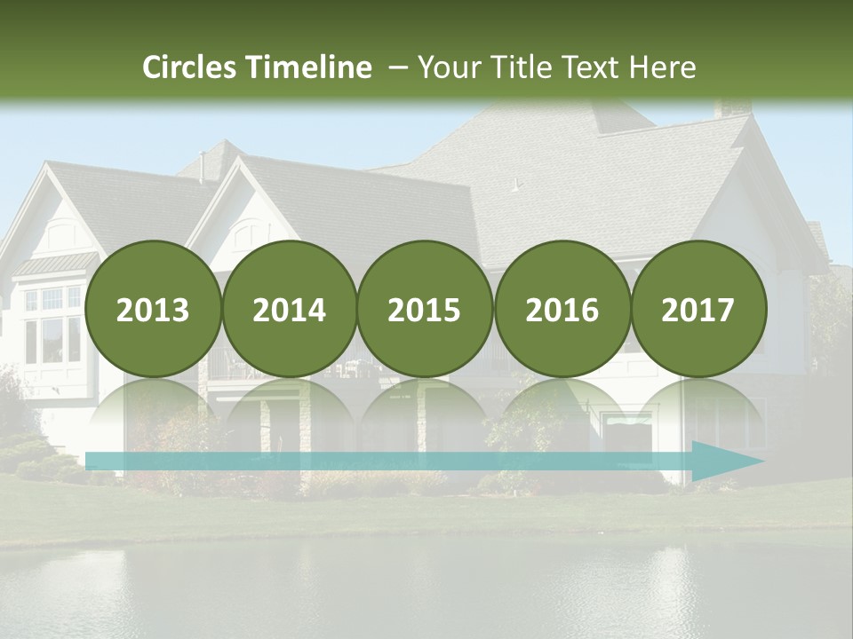 Luxury House On A Lake PowerPoint Template