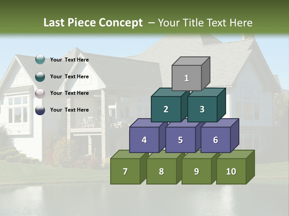 Luxury House On A Lake PowerPoint Template