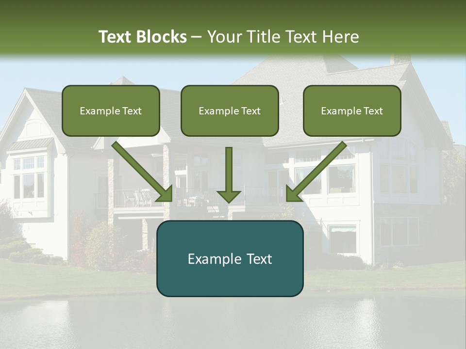 Luxury House On A Lake PowerPoint Template