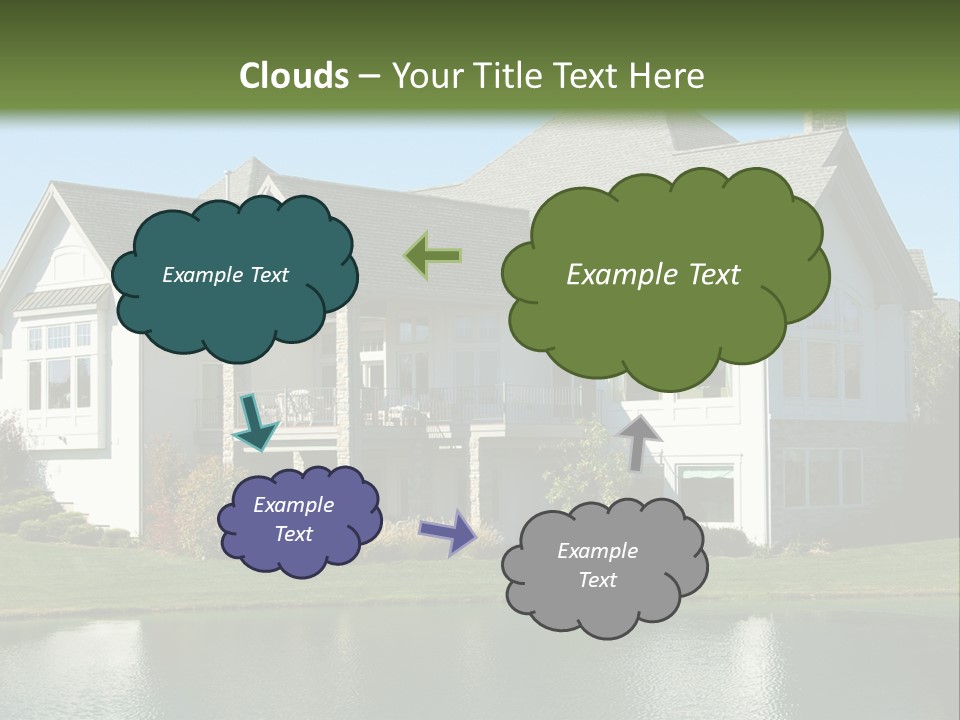 Luxury House On A Lake PowerPoint Template