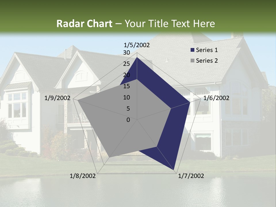 Luxury House On A Lake PowerPoint Template