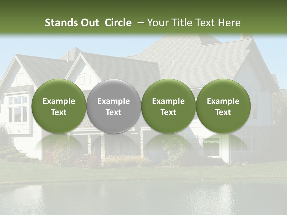 Luxury House On A Lake PowerPoint Template