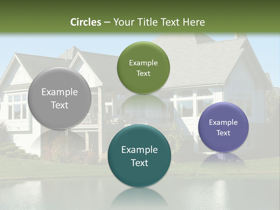 Luxury House On A Lake PowerPoint Template