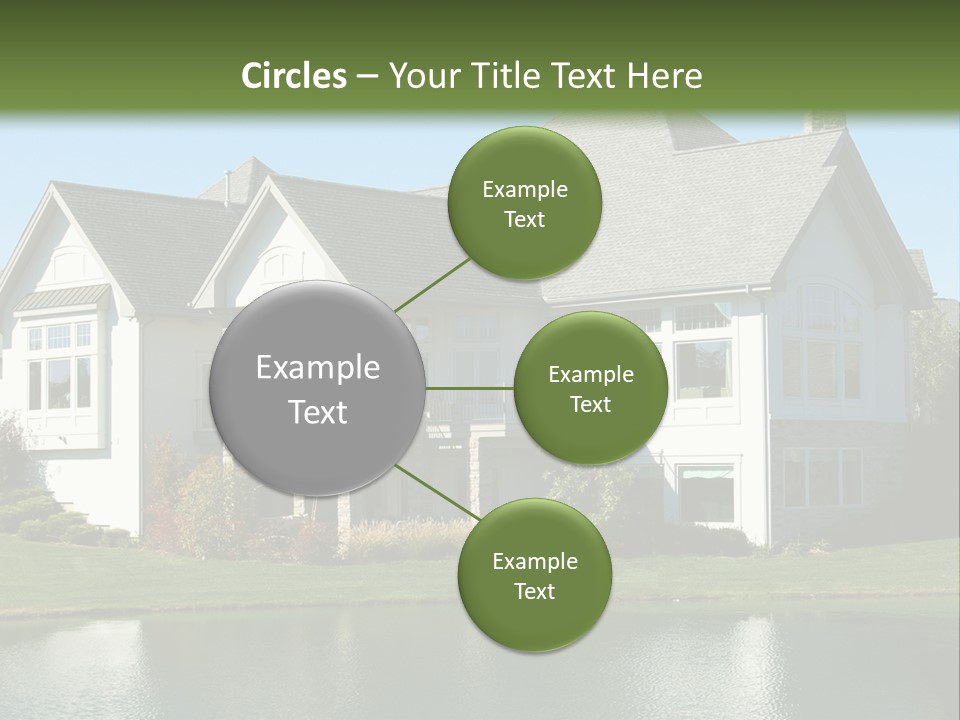 Luxury House On A Lake PowerPoint Template