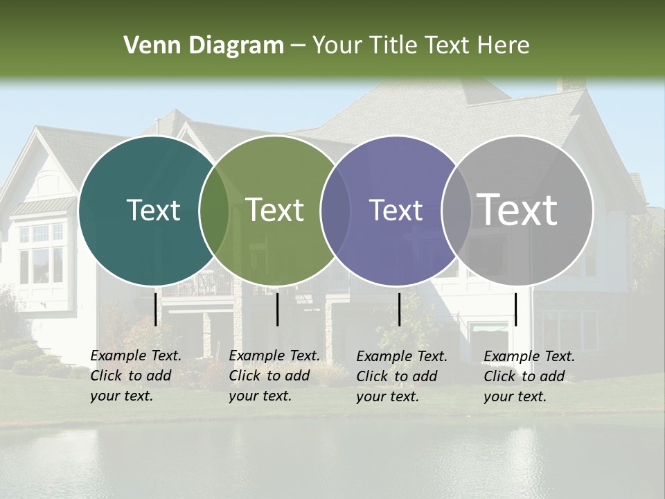 Luxury House On A Lake PowerPoint Template