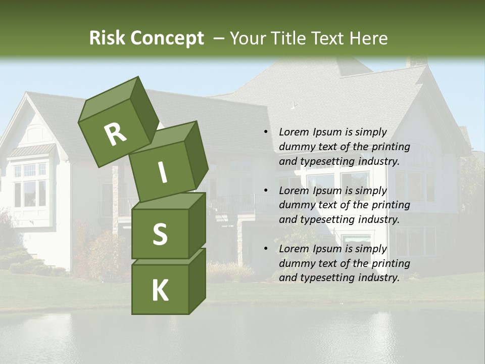 Luxury House On A Lake PowerPoint Template