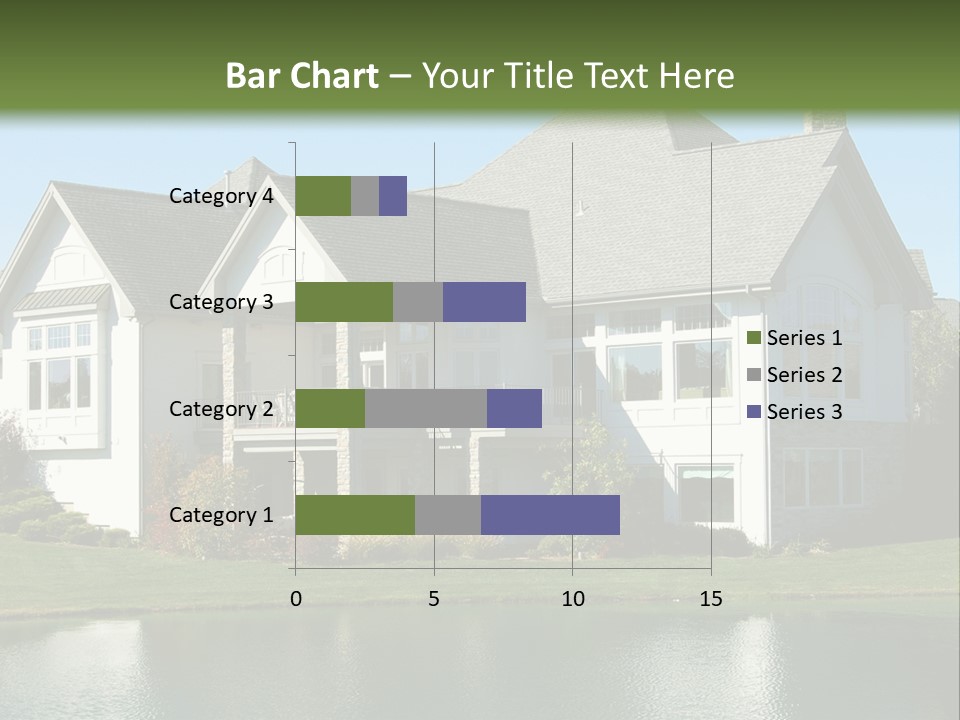 Luxury House On A Lake PowerPoint Template