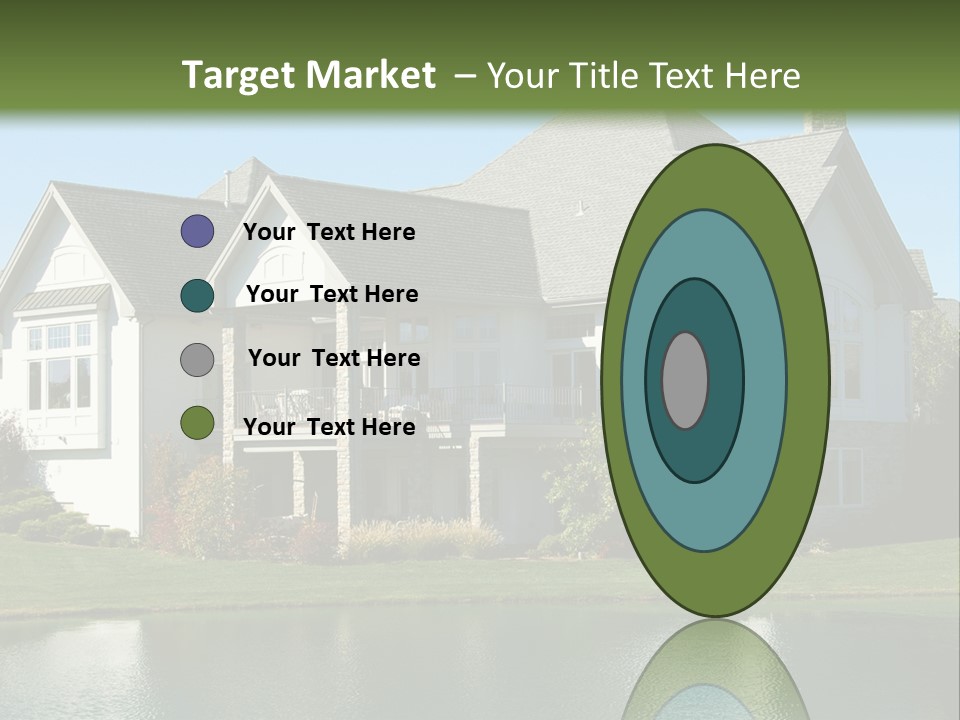 Luxury House On A Lake PowerPoint Template