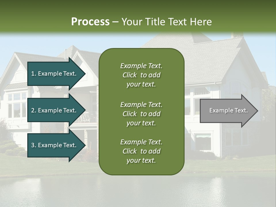 Luxury House On A Lake PowerPoint Template