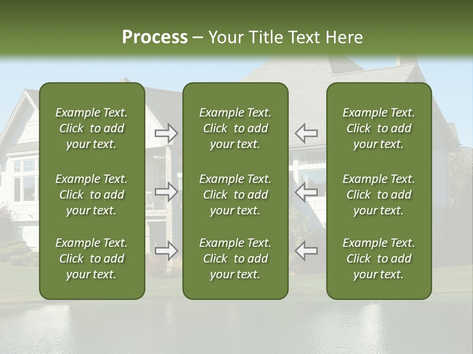 Luxury House On A Lake PowerPoint Template