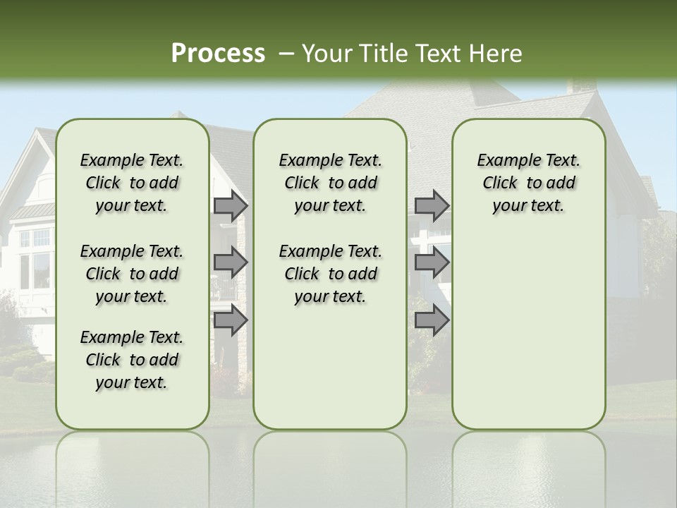 Luxury House On A Lake PowerPoint Template