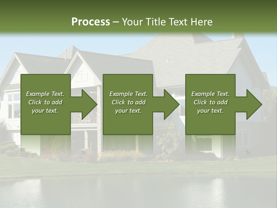 Luxury House On A Lake PowerPoint Template