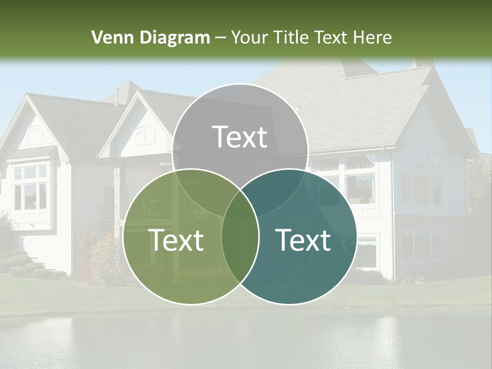 Luxury House On A Lake PowerPoint Template