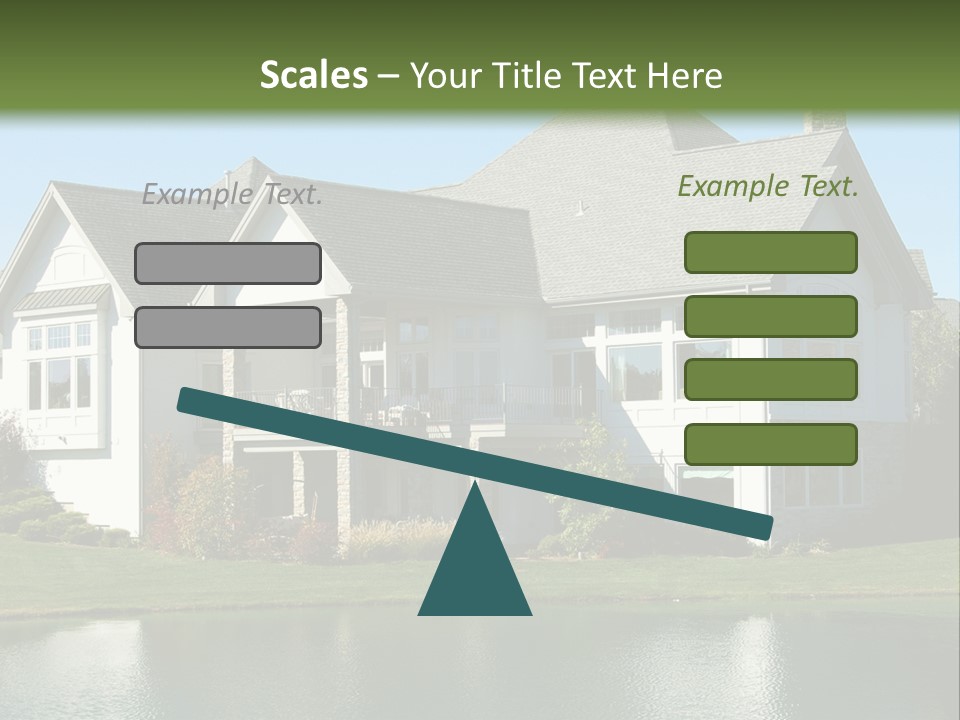 Luxury House On A Lake PowerPoint Template