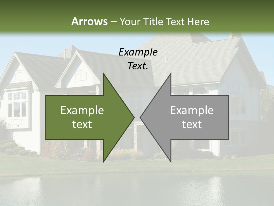 Luxury House On A Lake PowerPoint Template