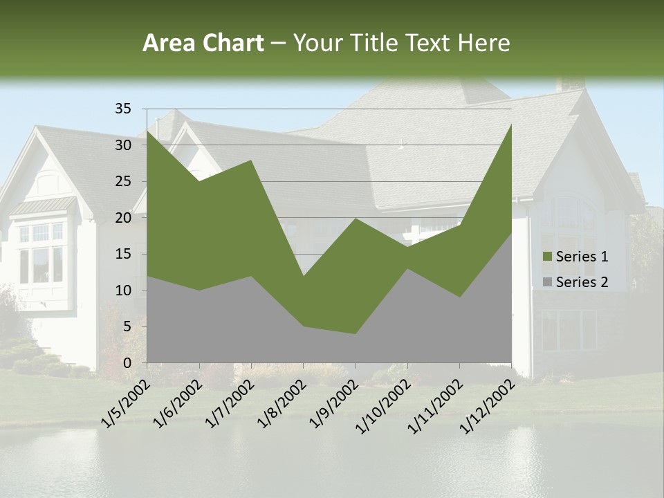 Luxury House On A Lake PowerPoint Template