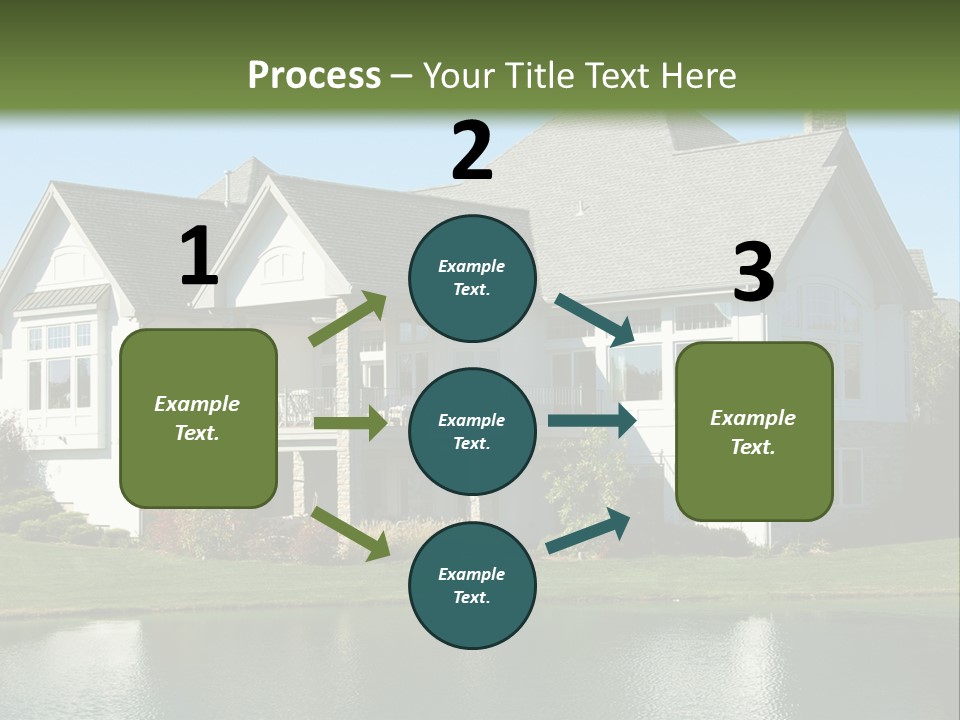 Luxury House On A Lake PowerPoint Template