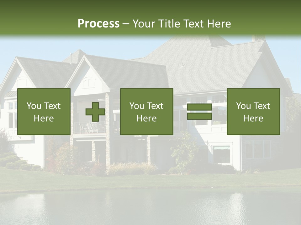 Luxury House On A Lake PowerPoint Template