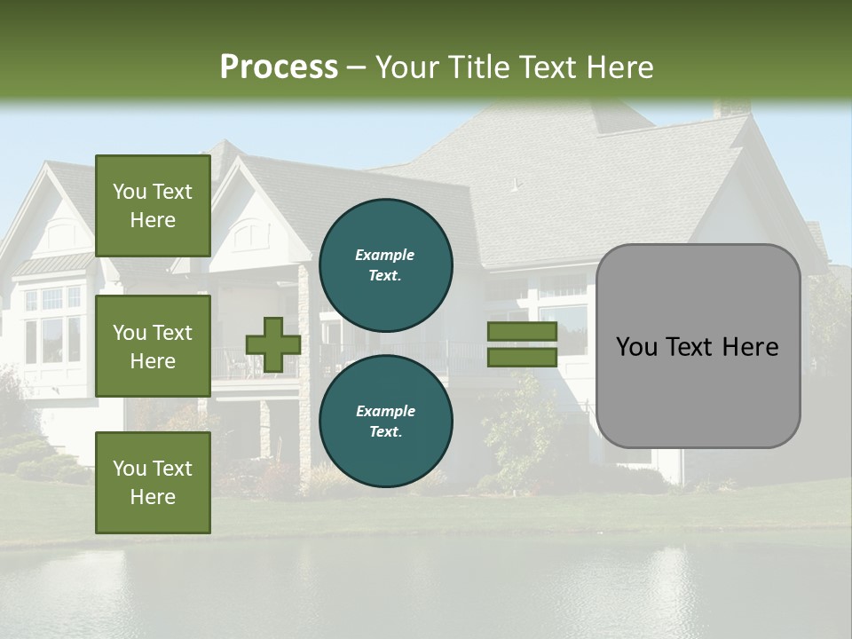 Luxury House On A Lake PowerPoint Template