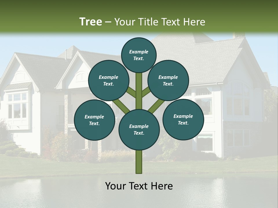 Luxury House On A Lake PowerPoint Template