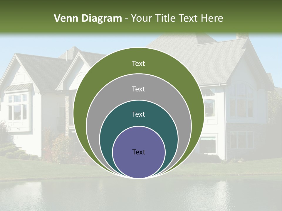 Luxury House On A Lake PowerPoint Template