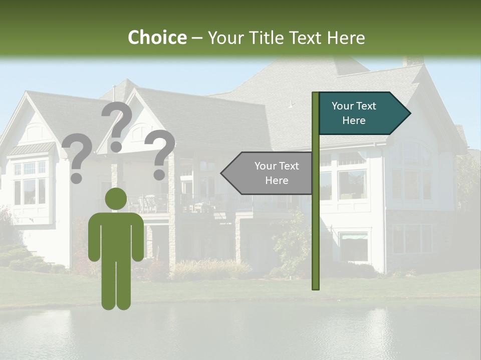 Luxury House On A Lake PowerPoint Template