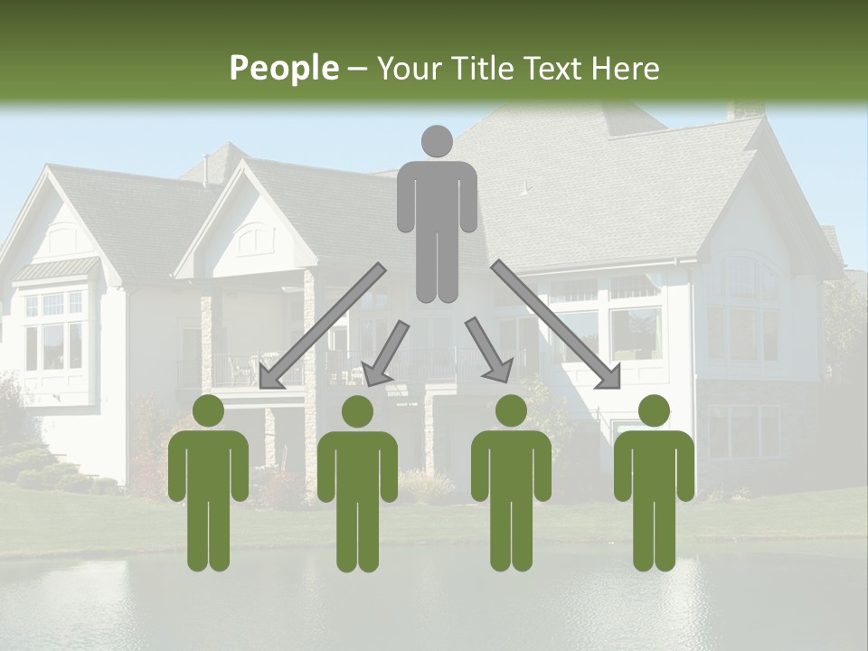 Luxury House On A Lake PowerPoint Template