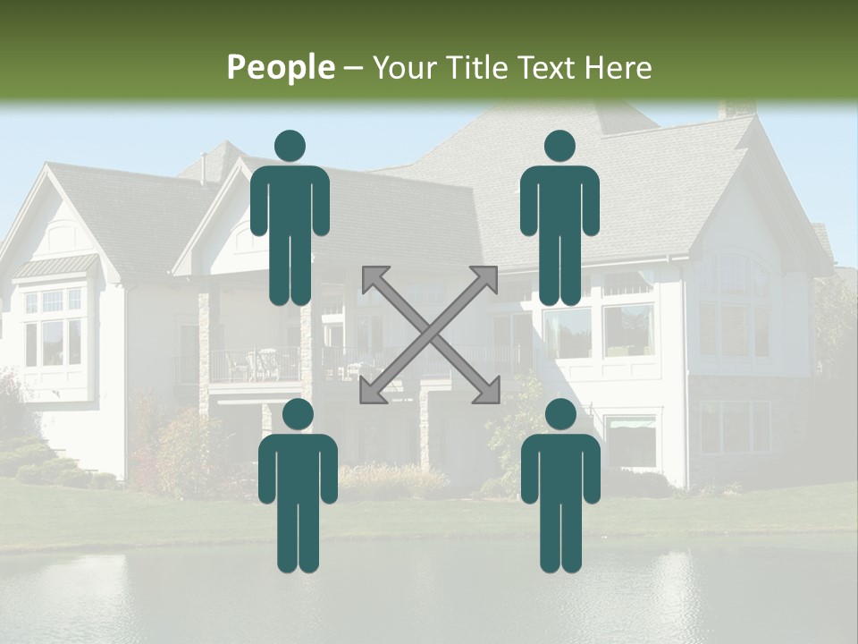 Luxury House On A Lake PowerPoint Template