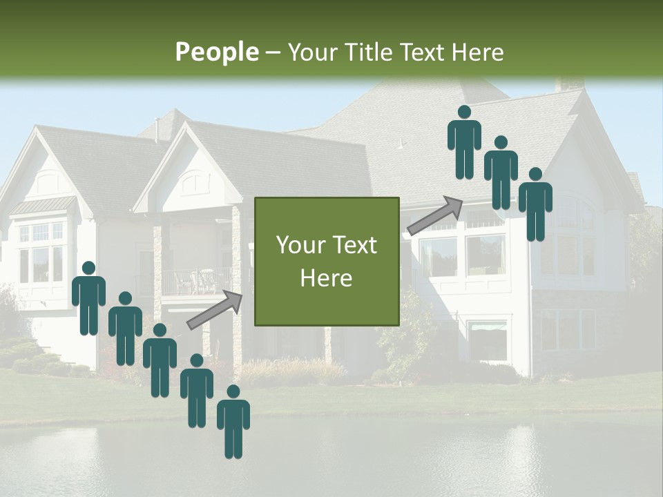Luxury House On A Lake PowerPoint Template