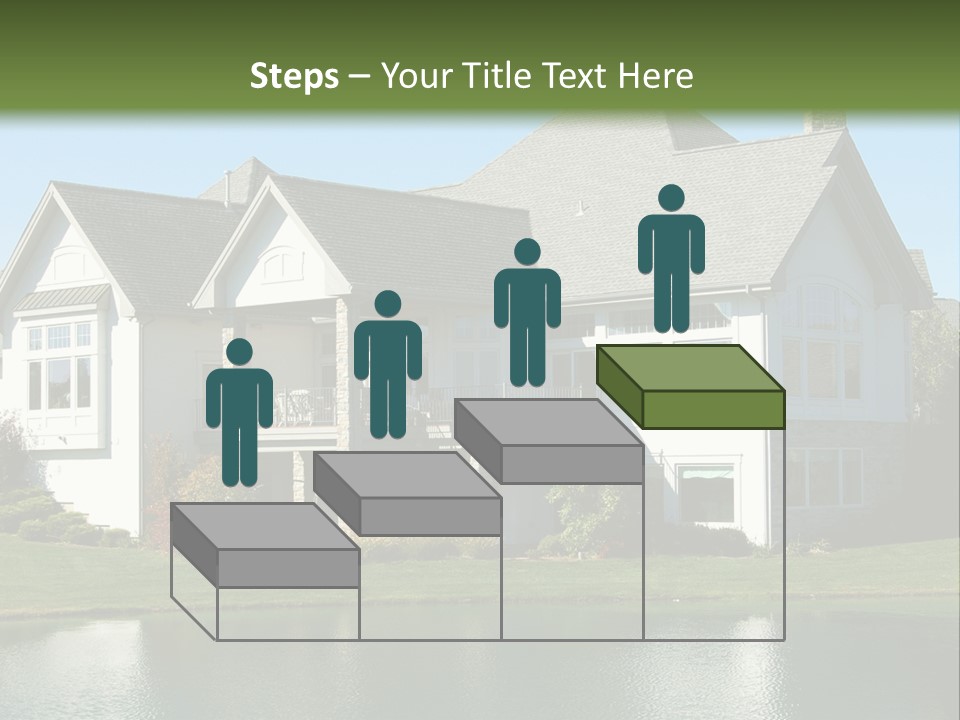 Luxury House On A Lake PowerPoint Template