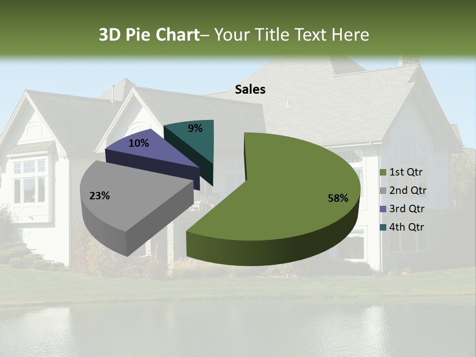 Luxury House On A Lake PowerPoint Template