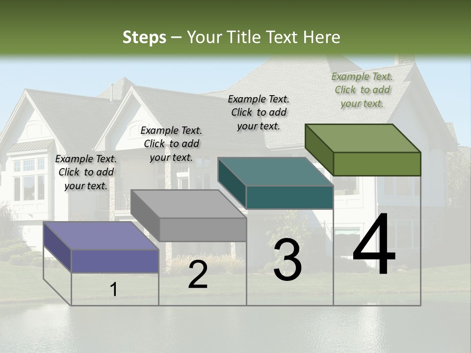 Luxury House On A Lake PowerPoint Template