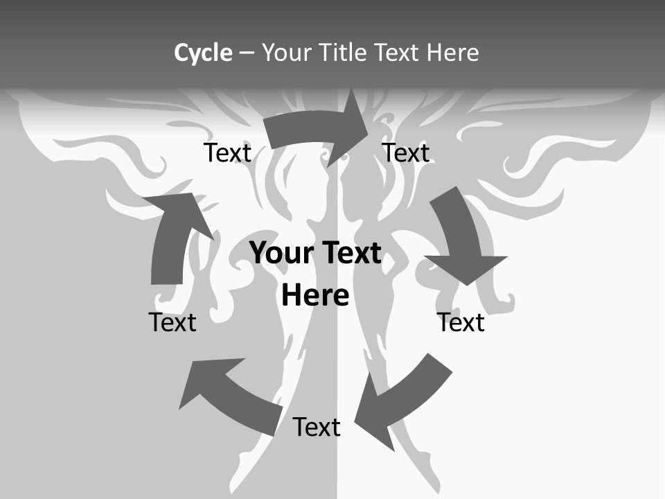 Good And Bad Contrasting Angels Stock Vector Illustration: PowerPoint Template