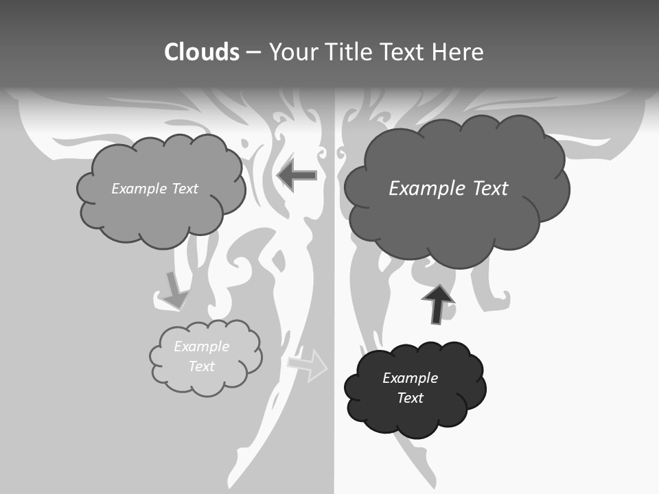 Good And Bad Contrasting Angels Stock Vector Illustration: PowerPoint Template