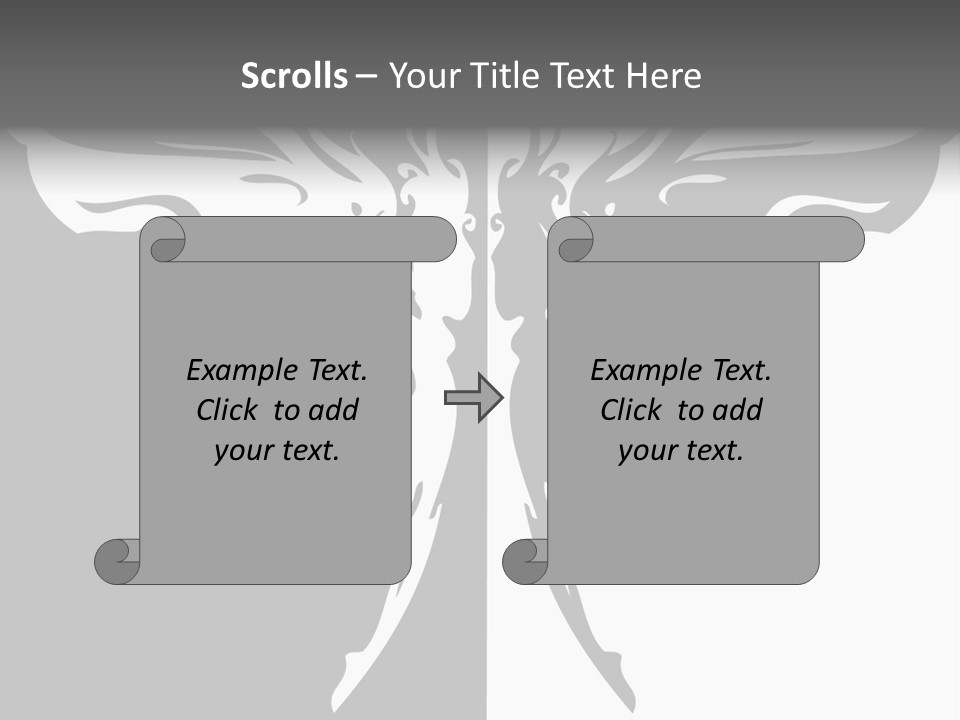 Good And Bad Contrasting Angels Stock Vector Illustration: PowerPoint Template